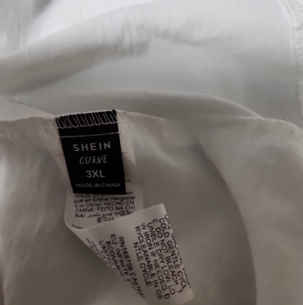 SHEIN White High-Low Ruffle Sundress - Picture 4 of 4